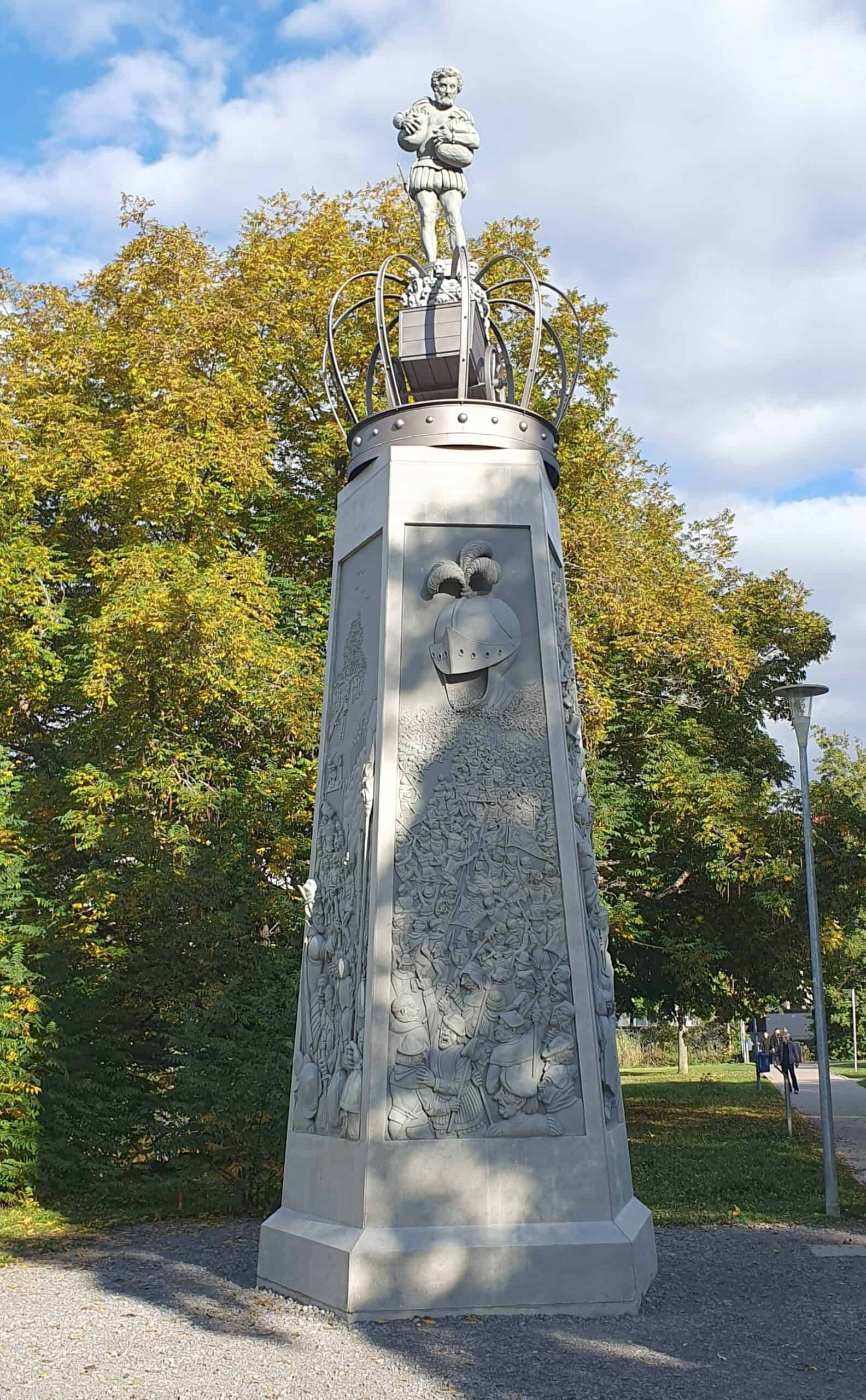 Das Denkmal "Gesichter des Bauernkriegs"