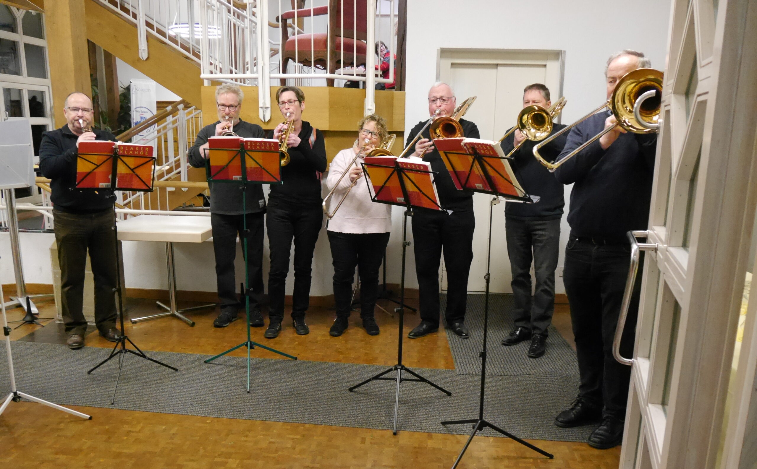 Der Posaunenchor überraschte den Preisträger